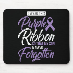 Mousepad Eu Visto Roxo Para O Meu Filho Sensibilização Inte