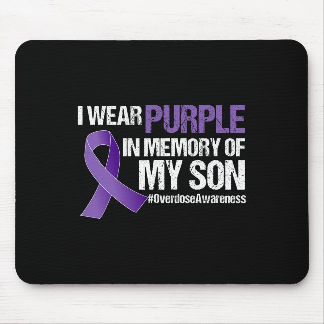 Mousepad Eu Visto Roxo Para O Meu Filho Sensibilizar Para A (Frente)
