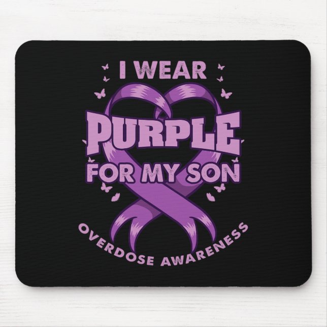 Mousepad Eu Visto Roxo Para O Meu Filho Sensibilizar Para A (Frente)