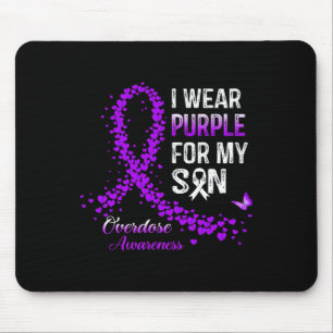 Mousepad Eu Visto Roxo Para O Meu Filho Sobre-Dosagem Consc