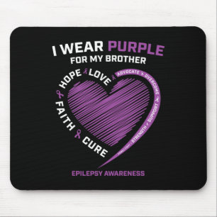 Mousepad Eu Visto Roxo Para O Meu Irmão Epilepsia Sensibili