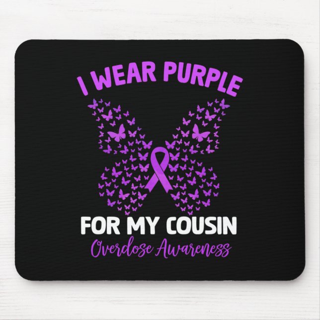 Mousepad Eu Visto Roxo Para O Meu Primo Sensibilizar Rai (Frente)