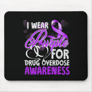 Mousepad Eu Visto Roxo Para Sensibilização Para A Sobredosa