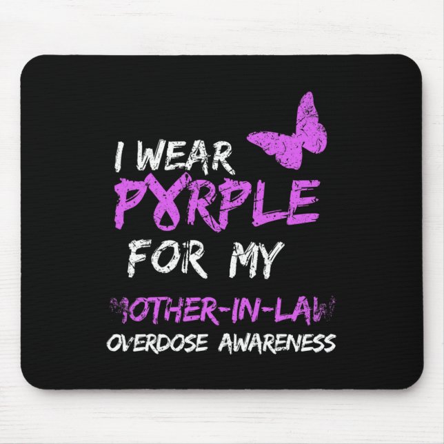 Mousepad Eu Visto Roxo Pela Minha Sobredosagem De Mãe-De-Le (Frente)