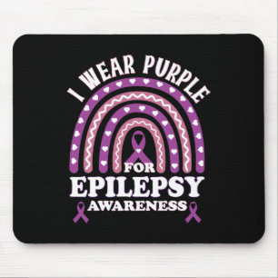 Mousepad Eu Visto Roxo Por Consciência Epilepsia Em Guerra