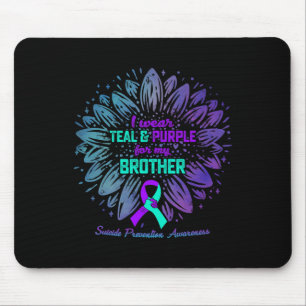 Mousepad Eu Visto Roxo Teal Para Prevenção Suicida Irmão