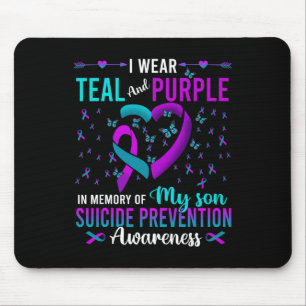 Mousepad Eu Visto Roxo Teto Para O Meu Filho Prevenção Suic