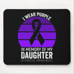 Mousepad Eu Visto Sobredosagem Roxa Sensibilização Roxo Fit