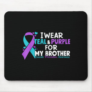 Mousepad Eu Visto Teal & Purple Para Meu Irmão Suicídio
