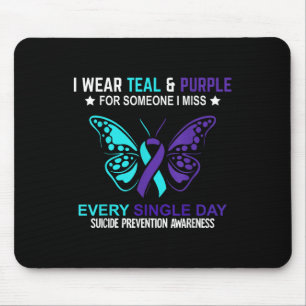 Mousepad Eu Visto Teal & Roxo Para Alguém Que Sinto Fal