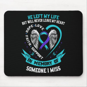 Mousepad Eu Visto Teal E Roxo Por Alguém Que Sinto Falta De