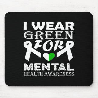 Mousepad Eu Visto Verde Para A Consciência Mental Mês 8