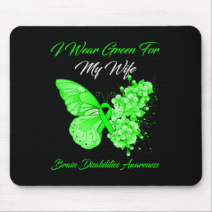 Mousepad Eu Visto Verde Para Minha Esposa Deficiência Cereb