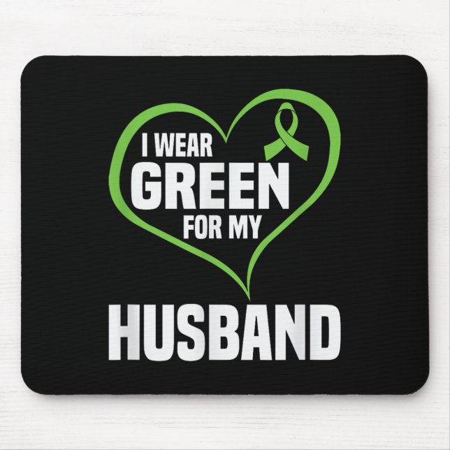 Mousepad Eu Visto Verde Para Os Meus Amigos Da Saúde Mental (Frente)