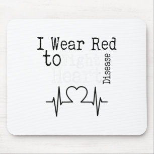 Mousepad Eu Visto Vermelho Para Combater A Consciência Da D