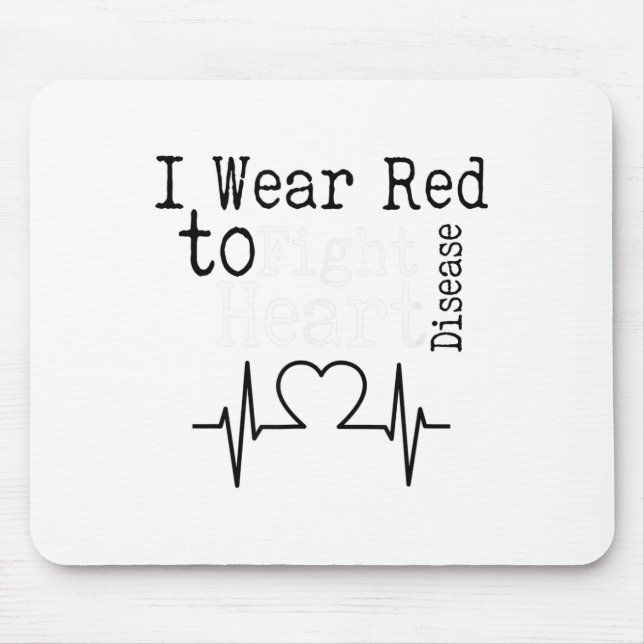 Mousepad Eu Visto Vermelho Para Combater A Consciência Da D (Frente)