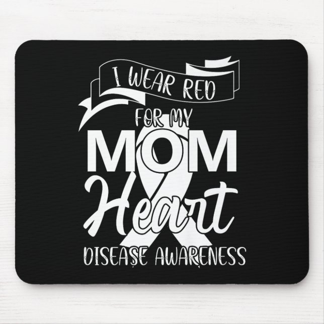 Mousepad Eu Visto Vermelho Para Minha Mãe Consciência Da Do (Frente)