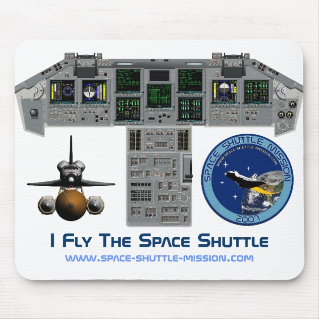 Mousepad Eu vôo o vaivém espacial, cabina do piloto, (Frente)