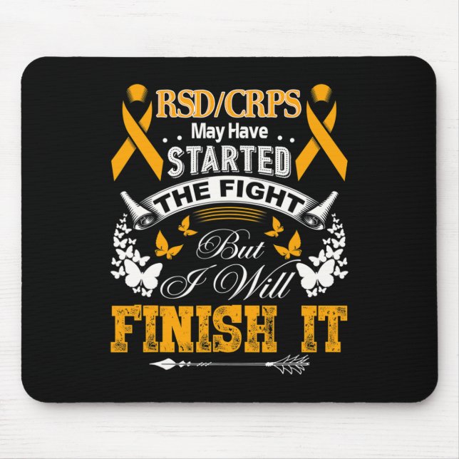 Mousepad Eu Vou Terminar Com A Consciência Do Rsd Crps (Frente)