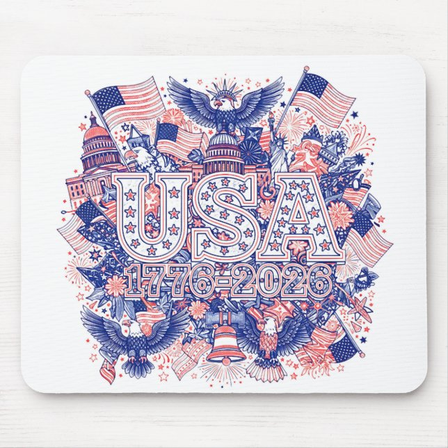 MOUSEPAD EUA 1776-2026 (Frente)