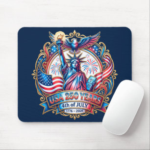 Mousepad EUA 250 anos 4 de julho 1776-2026