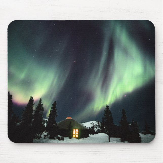 Mousepad EUA, Alaska, Chena Hot Primaveras.Aurora (Frente)