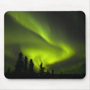 Mousepad EUA, Alaska, Chena Hot Primaveras. Aurora Borealis