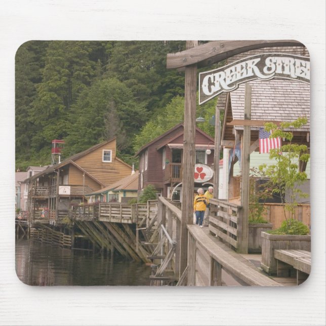 Mousepad EUA, Alaska, Ketchikan, Creek Street, centro (Frente)