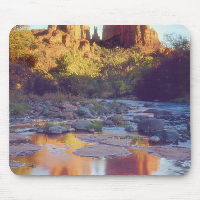 Mousepad EUA, Arizona, Sedona. Cathedral Rock refletindo (Frente)