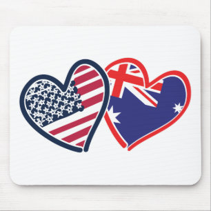 Mousepad EUA — Austrália — Amor