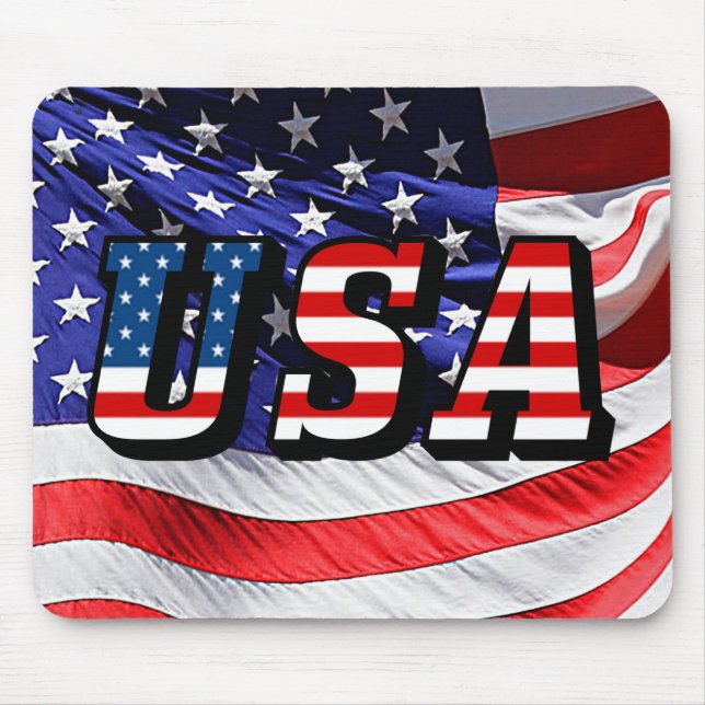 Mousepad EUA - Bandeira americana (Frente)