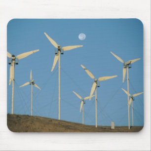 Mousepad EUA, Califórnia, Altamont Pass, geradores eólicos.