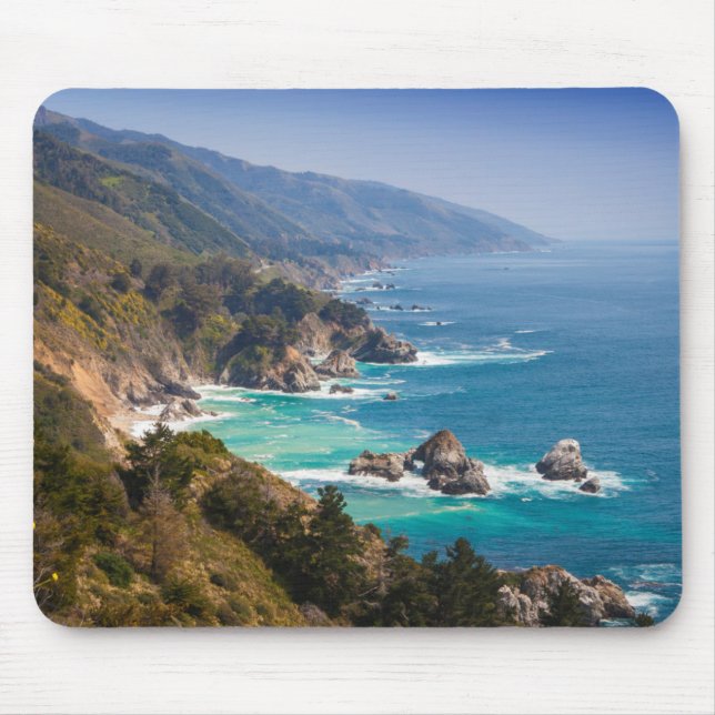 Mousepad EUA, Califórnia. Costa da Califórnia, Big Sur (Frente)