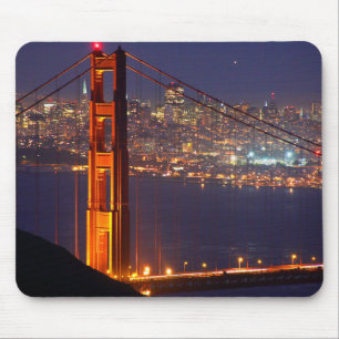Mousepad EUA, Califórnia. Golden Gate Bridge à Noite
