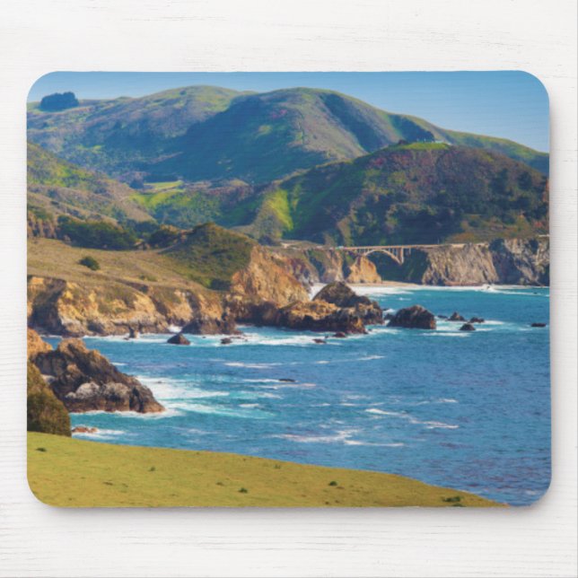 Mousepad EUA, Califórnia. Panorama De Grande Sur Com Bixby (Frente)