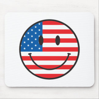 Mousepad EUA Flag Happy Face