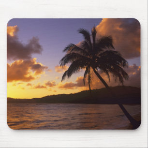 Mousepad EUA, Havaí, Kauai, nascer do sol colorido em um 2