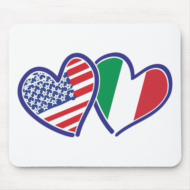 Mousepad EUA — Itália — Amor (Frente)