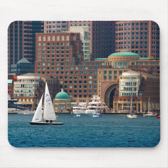 Mousepad EUA, Massachusetts. Linha Skyline 2 da Fronteira d (Frente)