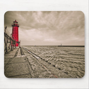 Mousepad EUA, Michigan, Farol de Grand Haven