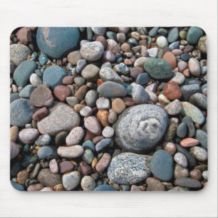Mousepad EUA, Michigan. Seixos Polidos Na Costa