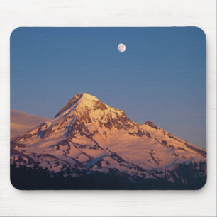 Mousepad EUA, Oregon, Mt Hood. O pôr do sol cria alpenglow