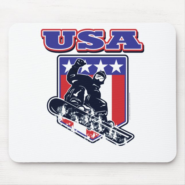 Mousepad EUA Snowboard (Frente)