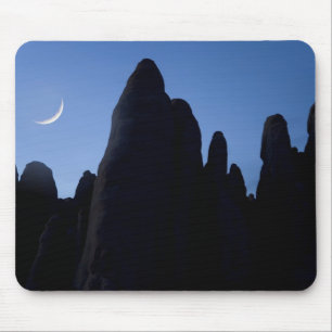 Mousepad EUA, Utah, Parque Nacional Arches. Lua crescente