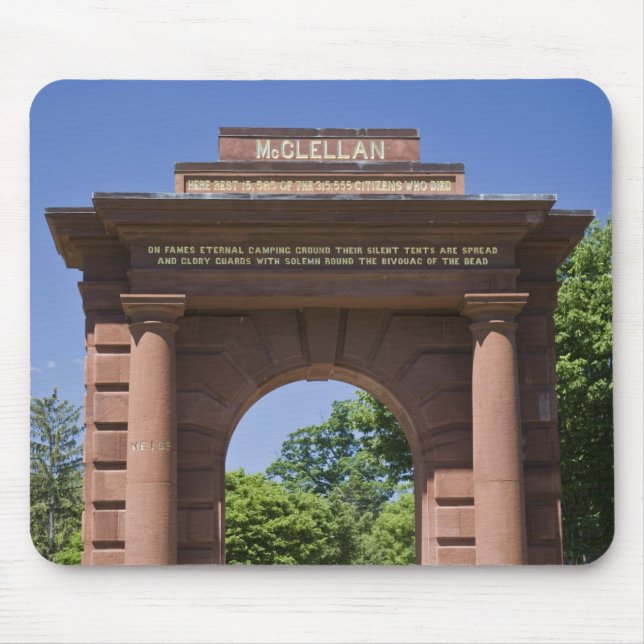 Mousepad EUA, VA, Arlington. Portão McClellan em Arlington (Frente)