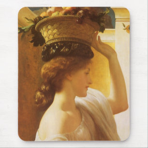 Mousepad Eucharis - Menina com uma Cesta de Frutas por Leig