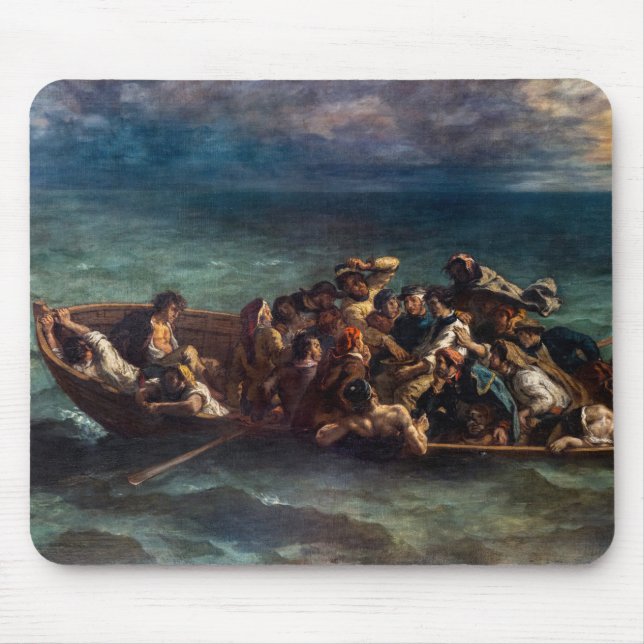 Mousepad Eugene Delacroix - O naufrágio de Don Juan (Frente)