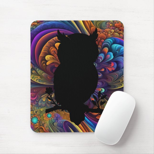 Mousepad Eule - Scherenschnitt (Com mouse)