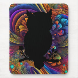 Mousepad Eule - Scherenschnitt