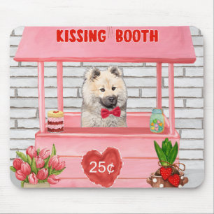Mousepad Eurasier Dia de os namorados Cachorro Beijando Boo